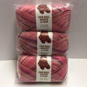 Lion Brand Sock-Ease “Cotton Candy” Variegated Sock Yarn